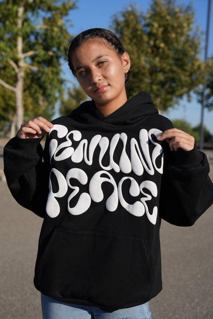Genuine Peace Hoodie - Black